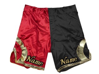 Pantalones MMA personalizados : Rojo-Negro