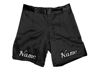 Shorts MMA personalizados con nombre o logo: Negro