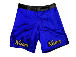 Shorts MMA personalizados con nombre o logo: Azul
