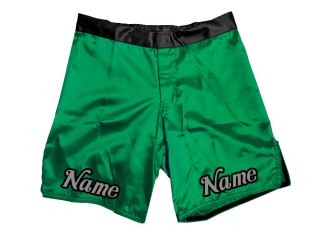 Pantalones cortos de MMA de diseño personalizado con nombre o logotipo: Verde