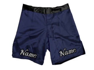 Shorts MMA personalizados con nombre o logo: Azul marino