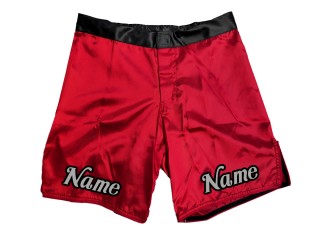 Shorts MMA personalizados con nombre o logo: Rojo
