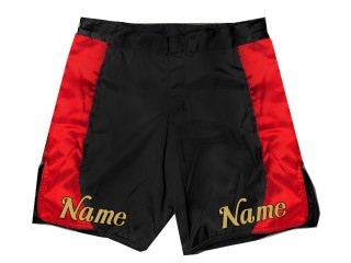 Pantalon de MMA personalizado : Negro-Rojo