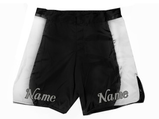 Pantalon de MMA personalizados : Negro-Blanco