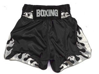 Pantalon de boxeo personalizado : KNBSH-036-Blanco