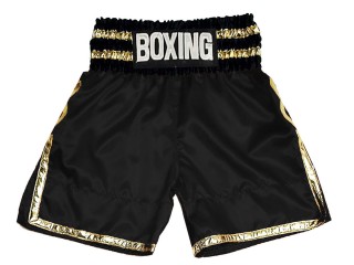 Pantalon de boxeo personalizado : KNBSH-039-Negro
