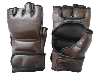 Guantes de lucha MMA personalizados: Marrón