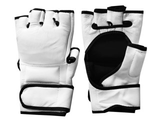 Guantes de lucha MMA personalizados: Blanco