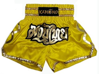 Pantalones Muay Thai Kanong  : KNS-121-Amarillo
