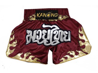 Pantalon Muay Thai Kanong  : KNS-145-Granate