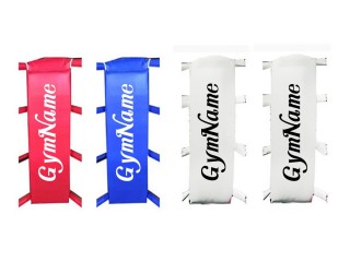 Cojines de esquina Ring Muay Thai (juego de 4) personalizados : Roja / azul / blanca