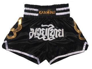 Pantalon Muay Thai Kanong  : KNS-143-Negro