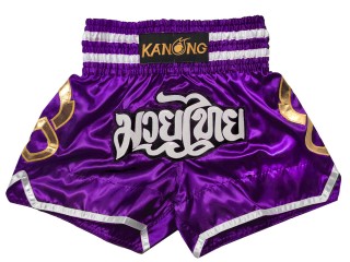 Pantalon Muay Thai Kanong  : KNS-143-Púrpura