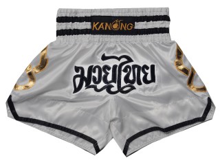 Pantalon Muay Thai Kanong  : KNS-143-Plata