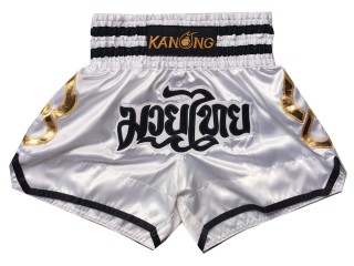 Pantalon Muay Thai Kanong  : KNS-143-Blanco