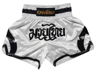 Pantalon Muay Thai Kanong  : KNS-144-Blanco