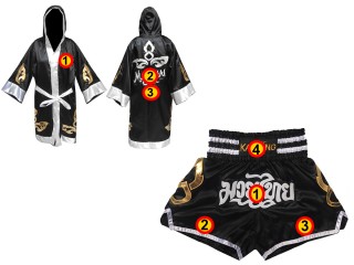 Personalizados - Bata de Boxeo + Pantalones Muay Thai