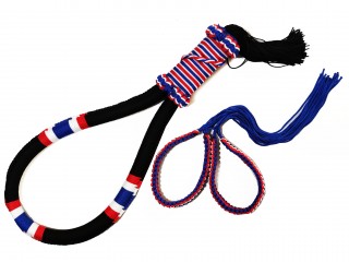 Boxsense Muay Thai Mongkon y Prajead (conjunto de accesorios)  : Bandera-Negro