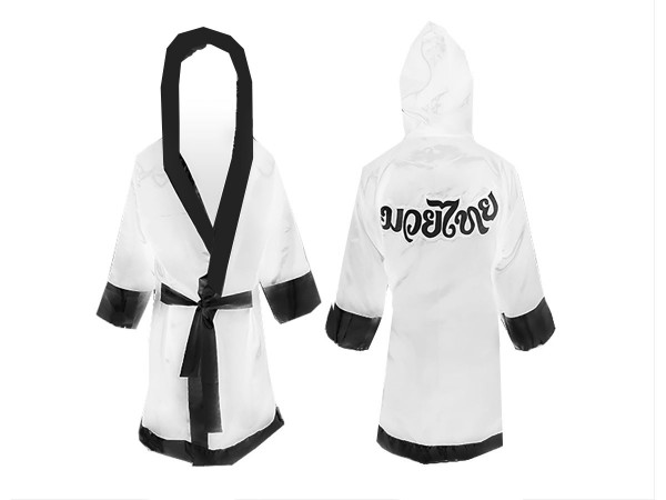 Personalizados - Kanong Bata de Boxeo : Blanco Lai Thai