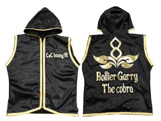 Personalizados - Kanong Sudaderas Muay Thai : KNHODCUST-001-Negro-Oro