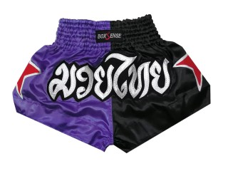 Boxsense Kids Muay Thai training Shorts : BXSKID-005-Púrpura