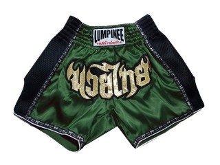 Pantalones Muay Thai para Niños : LUMRTO-003-Verde oscuro