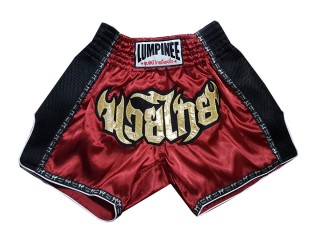 Pantalones Retro Muay Thai de Lumpinee : LUMRTO-003-Granate