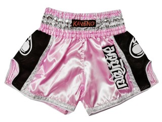 Pantalones Muay Thai Retro Kanong : KNSRTO-208-Rosado