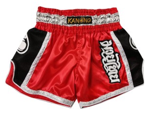 Short de Muay Thai Retro Kanong : KNSRTO-208-Rojo