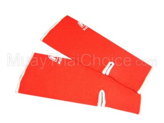 Protecciones de muay thai para los  Tobilleras : Rojo