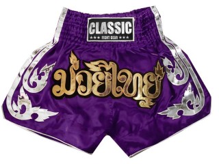 Pantalones Muay Thai Classic : CLS-015-Morada