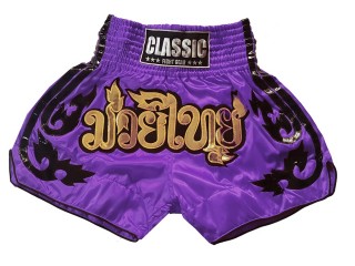 Calzonas muay thai Classic : CLS-016-Púrpura