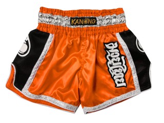 Short de Muay Thai Retro Kanong : KNSRTO-208-Naranja