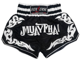 Short Muay Thai Feminino Boxsense : BXS-076-Nagro-W