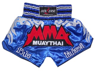 Pantalón Muay Thai Kick boxing Boxsense : BXS-066-Azul