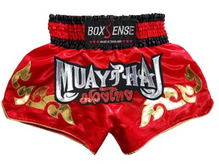 Pantalón Muay Thai Kick boxing Boxsense : BXS-092-Rojo