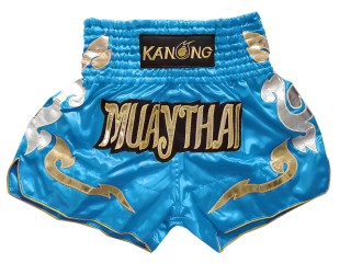 Pantalones Muay Thai Kanong  : KNS-126-Cielo azul