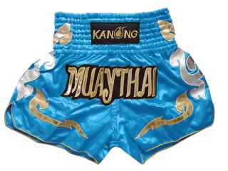 Kanong Pantalones Muay Thai Kanong  : KNS-126-Cielo azul