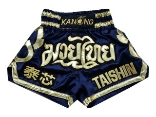 Pantalones  de Muay Thai Personalizados : KNSCUST-1008 Marina