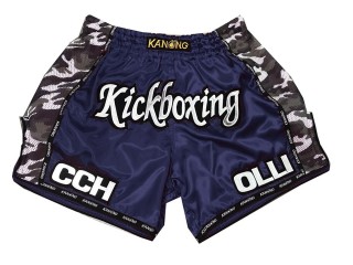 Pantalones Cortos de Muay Thai Personalizados : KNSCUST-1024 Marina