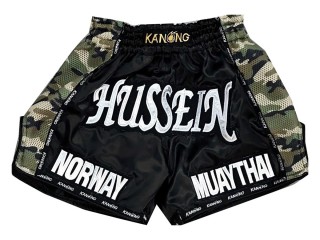 Pantalon Muay thai hombre Personalizados : KNSCUST-1034 Negro