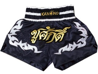 Pantalon Muay thai hombre Personalizados : KNSCUST-1036 Negro