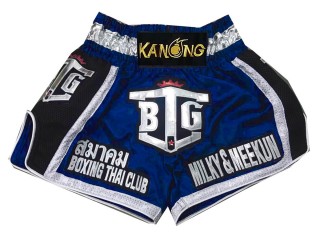 Short muay thai personalizado : KNSCUST-1074 Azul