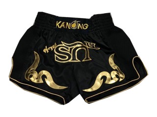 Short muay thai personalizado : KNSCUST-1091 Negro