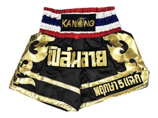 Pantalon  Muay Thai Personalizados : KNSCUST-1099 Negro