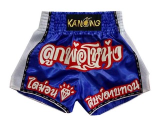 Short muay thai personalizado : KNSCUST-1102 Azul