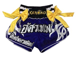 Short muay thai personalizado : KNSCUST-1109 Azul