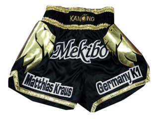 Pantalon Muay Thai Personalizados : KNSCUST-1124 Negro