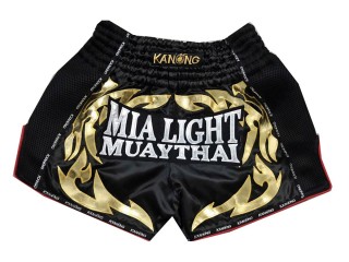 Pantalon Muay Thai Personalizados : KNSCUST-1126 Negro