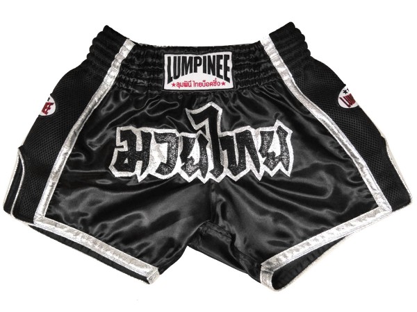 Pantalones Muay Thai Lumpinee : LUM-051-Negro-Oro